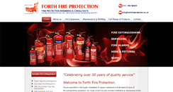 Desktop Screenshot of forthfireprotection.co.uk
